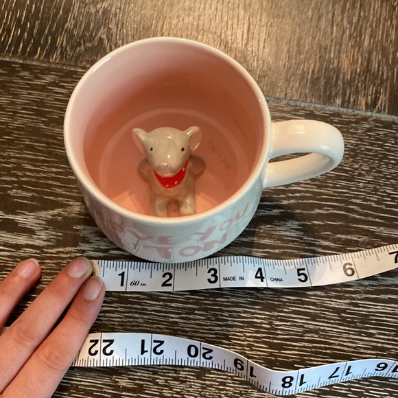 Coffee Mug, “Love you a ton” outside, cute little elephant hiding inside! - Picture 5 of 6